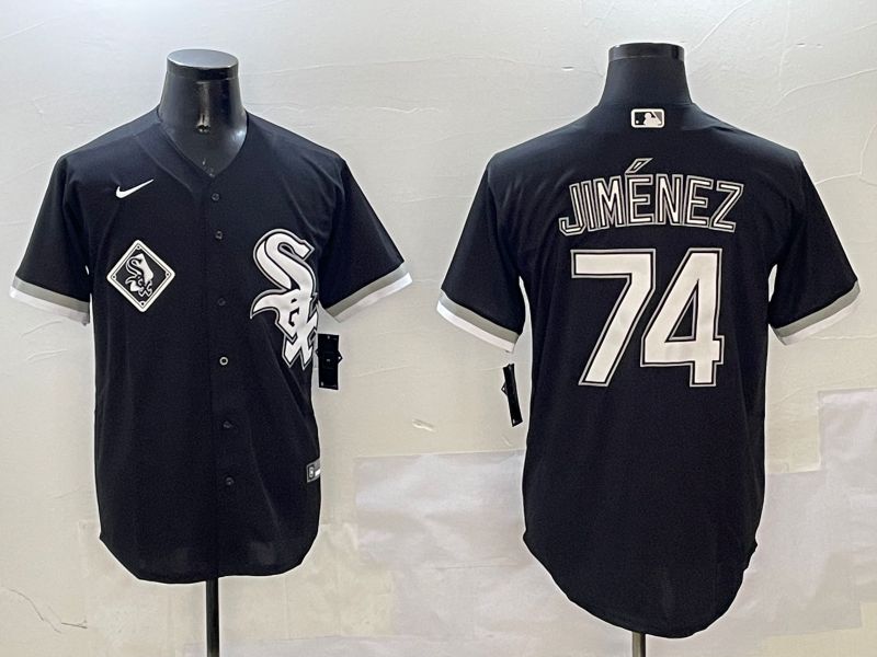 Men Chicago White Sox #74 Jimenez Black Game 2025 Nike MLB Jersey style 6->chicago white sox->MLB Jersey